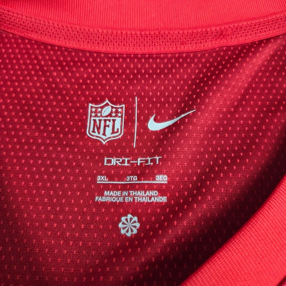 Nike Buffalo Bills Dri-FIT Long Sleeve Shirt NFL Red Mens 3XL Performance Tee